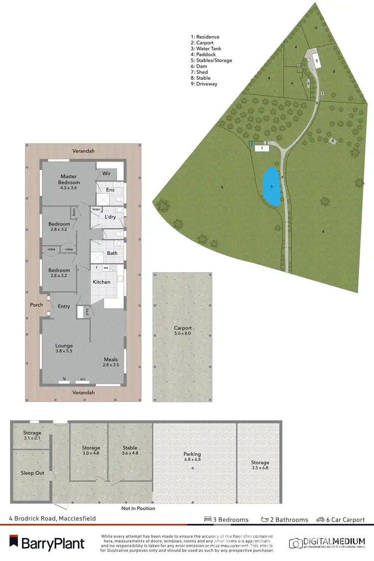 Floorplan of Homely house listing, 4 Brodrick Road, Macclesfield VIC 3782