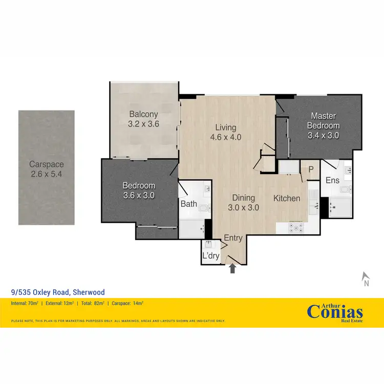 Floorplan of Homely apartment listing, 9/535 Oxley Road, Sherwood QLD 4075