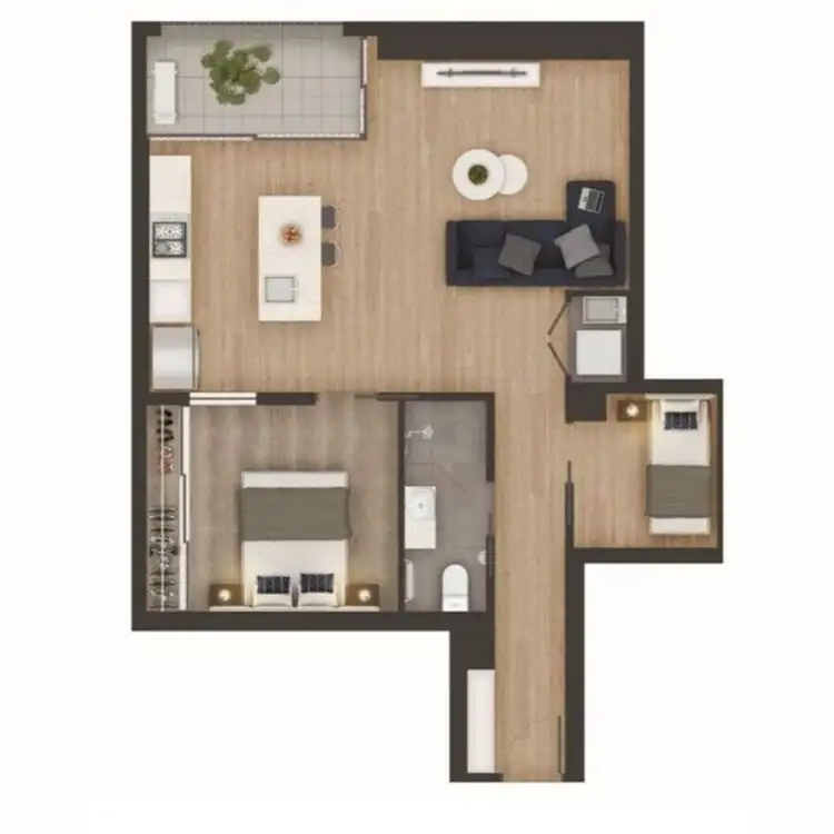 Floorplan of Homely apartment listing, 1109/477 Boundary Street, Spring Hill QLD 4000