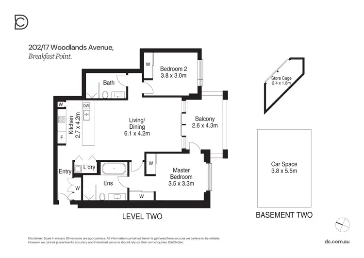 Floorplan of Homely apartment listing, 202/17 Woodlands Avenue, Breakfast Point NSW 2137