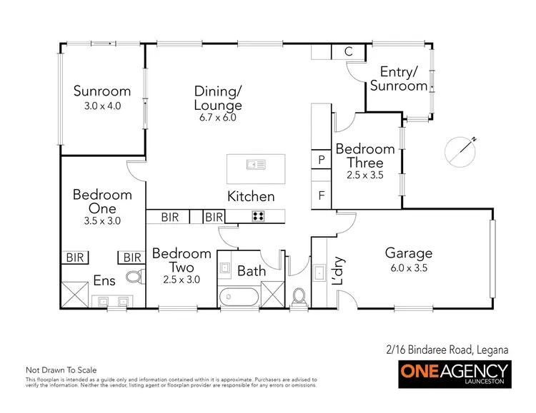 Floorplan of Homely unit listing, 2/16 Bindaree Road, Legana TAS 7277