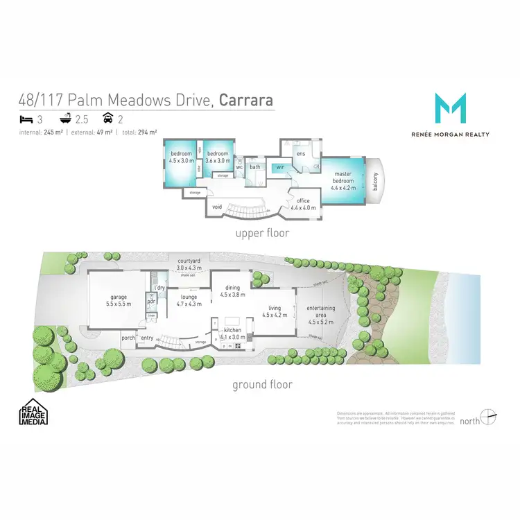 Floorplan of Homely house listing, 48/117 Palm Meadows Drive, Carrara QLD 4211