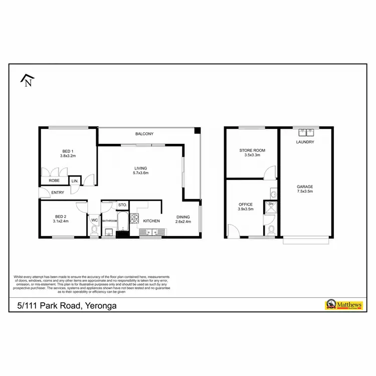 Floorplan of Homely unit listing, 5/111 Park Road, Yeronga QLD 4104