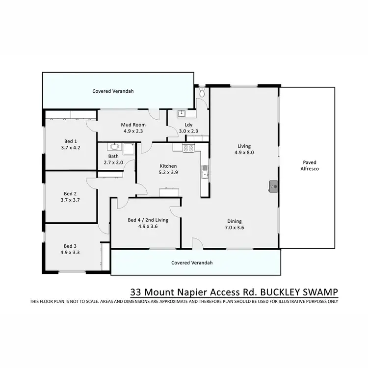 Floorplan of Homely house listing, 33 Mt Napier Access Road, Buckley Swamp VIC 3301