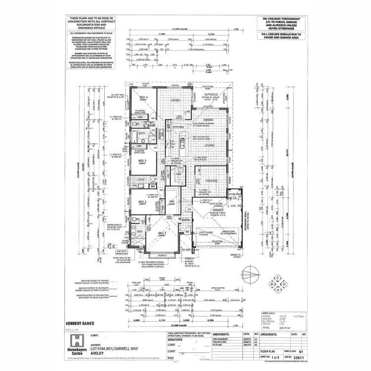 Floorplan of Homely house listing, 31 Darwell Way, Aveley WA 6069