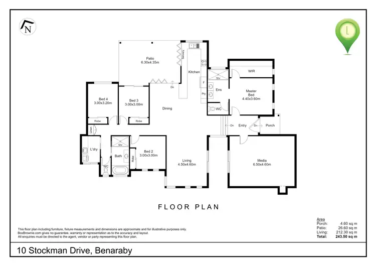 Floorplan of Homely rural property listing, 10 Stockman Drive, Benaraby QLD 4680
