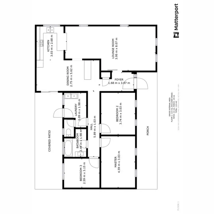 Floorplan of Homely house listing, 33 Carman Way, Bassendean WA 6054