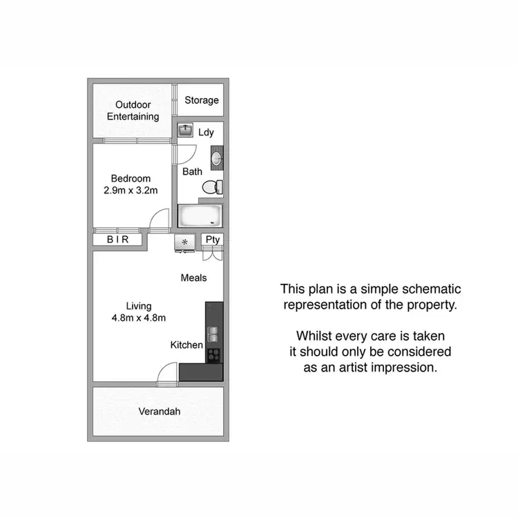 Floorplan of Homely unit listing, 23/13 Thomas Street, Goodna QLD 4300