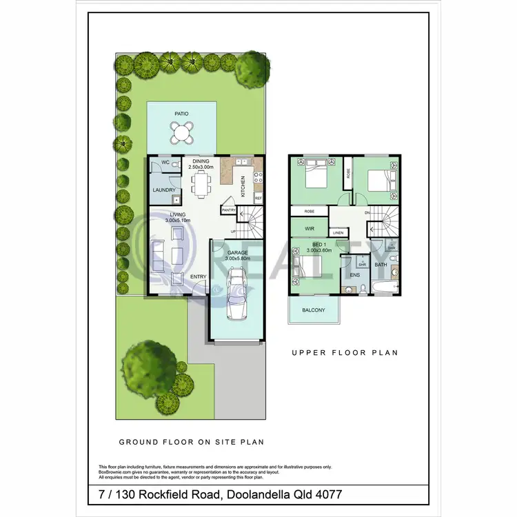 Floorplan of Homely townhouse listing, 130 Rockfield Road, Doolandella QLD 4077