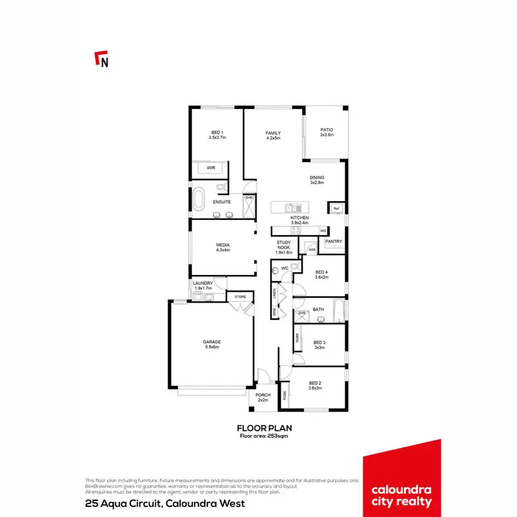 Floorplan of Homely house listing, 25 Aqua Circuit, Caloundra West QLD 4551