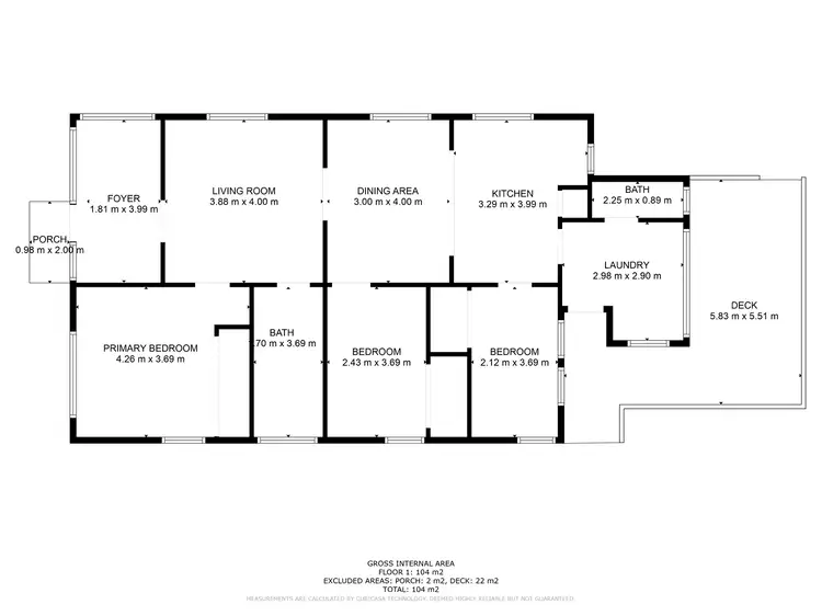 Floorplan of Homely house listing, 100 Off Lane, South Gladstone QLD 4680