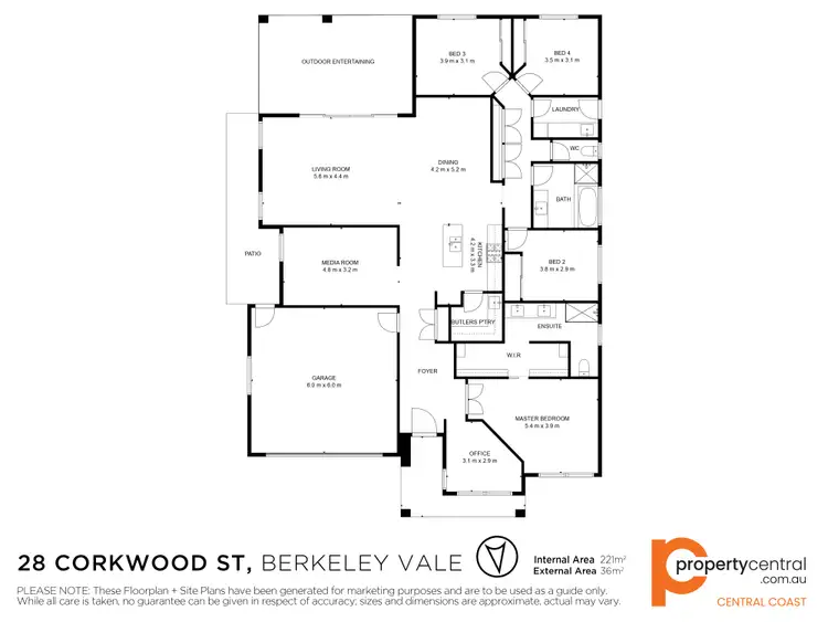 Floorplan of Homely house listing, 28 Corkwood Street, Berkeley Vale NSW 2261