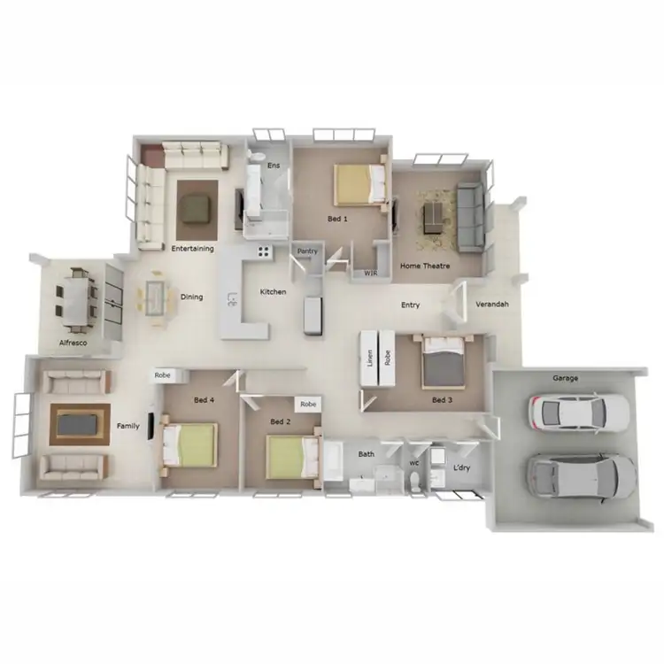 Floorplan of Homely house listing, 29 Boxgrove Loop, Ellenbrook WA 6069