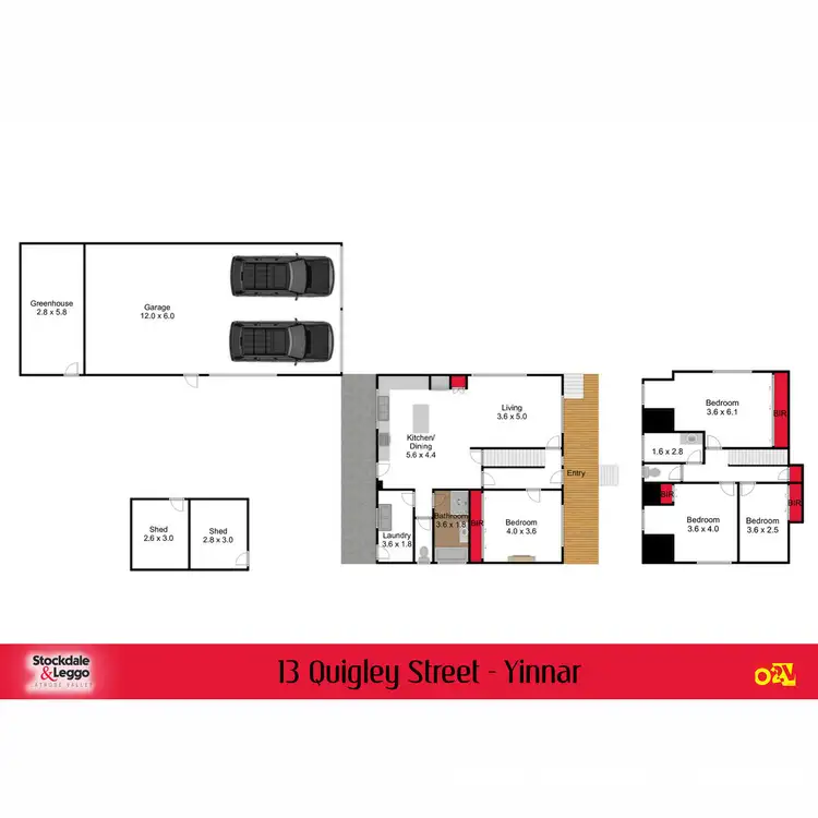 Floorplan of Homely house listing, 13 Quigley Street, Yinnar VIC 3869