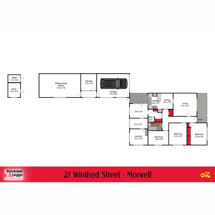 Floorplan of Homely house listing, 27 Winifred Street, Morwell VIC 3840