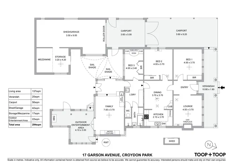 Floorplan of Homely house listing, 17 Garson Avenue, Croydon Park SA 5008