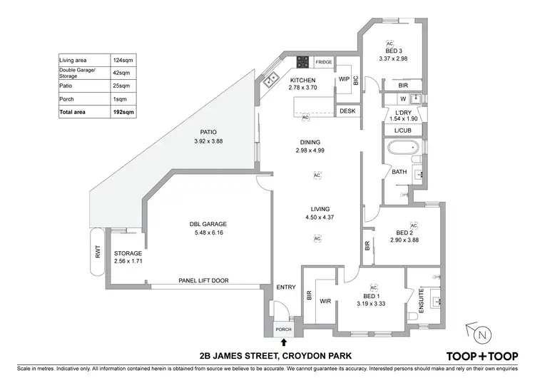 Floorplan of Homely house listing, 2B James Street, Croydon Park SA 5008