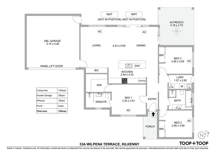 Floorplan of Homely house listing, 33A Wilpena Terrace, Kilkenny SA 5009