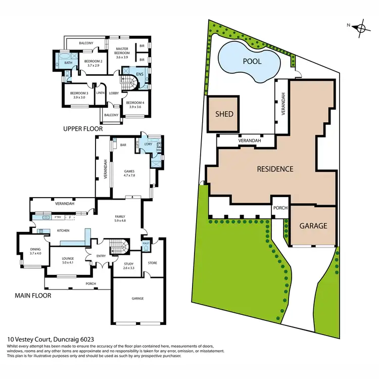 Floorplan of Homely house listing, 10 Vestey Court, Duncraig WA 6023