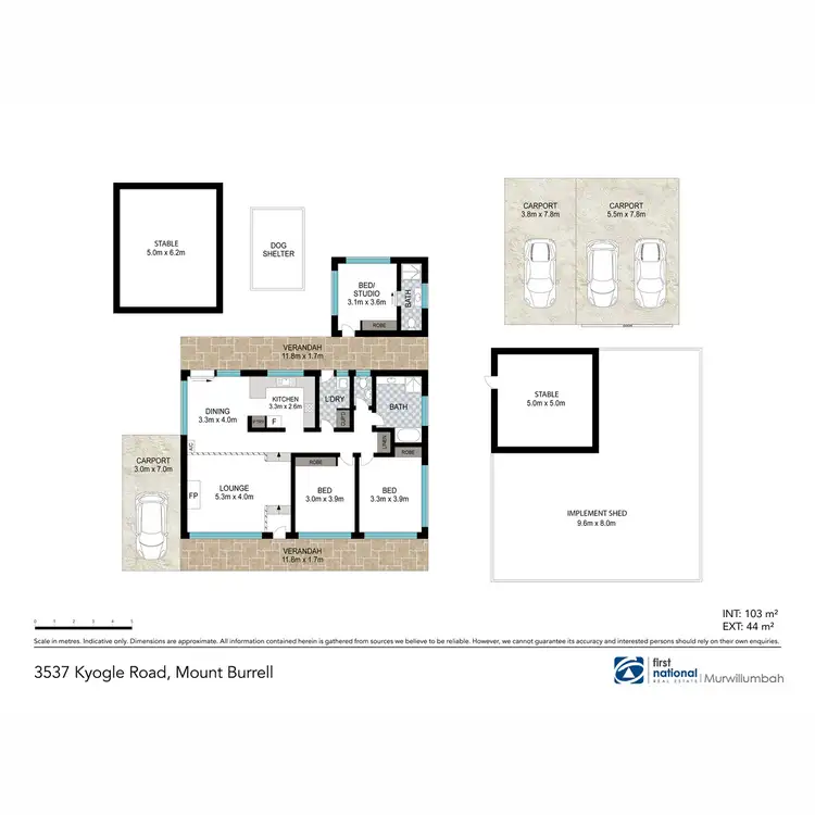 Floorplan of Homely rural property listing, 3537 Kyogle Road, Mount Burrell NSW 2484