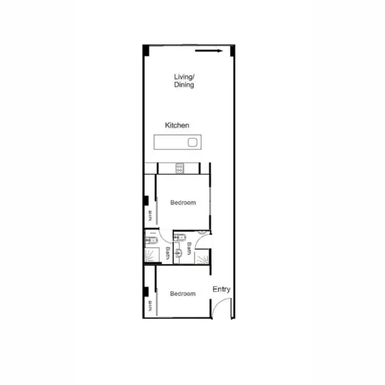 Floorplan of Homely apartment listing, 110/601 Little Collins Street, Melbourne VIC 3000