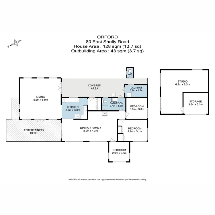 Floorplan of Homely house listing, 80 East Shelly Road, Orford TAS 7190