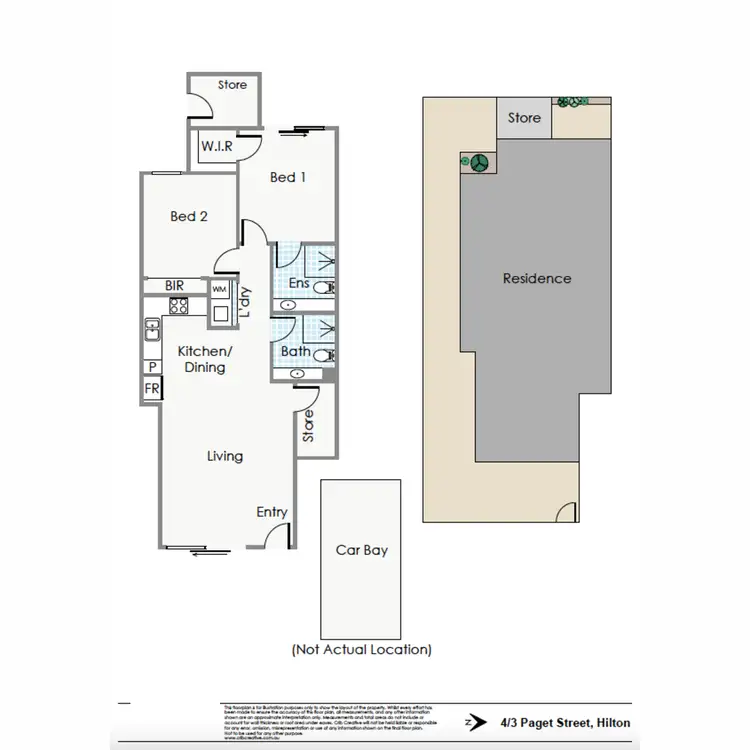 Floorplan of Homely apartment listing, 4/3 Paget Street, Hilton WA 6163