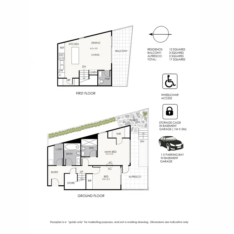Floorplan of Homely townhouse listing, 5/437 Main Street, Mordialloc VIC 3195