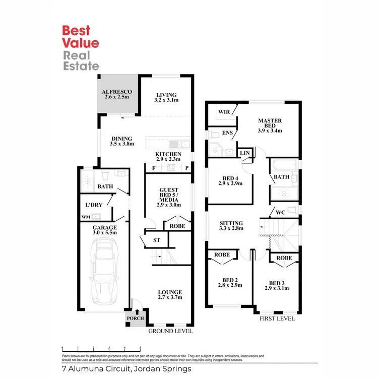 Floorplan of Homely house listing, 7 Alumuna Circuit, Jordan Springs NSW 2747