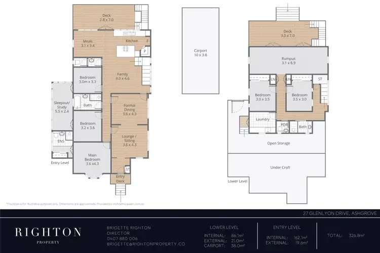 Floorplan of Homely house listing, 27 Glenlyon Drive, Ashgrove QLD 4060
