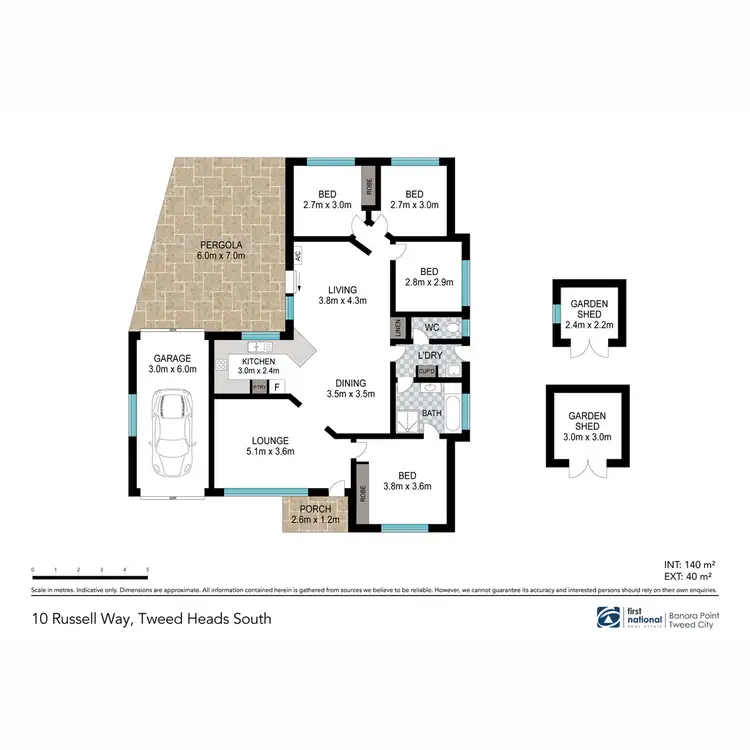 Floorplan of Homely house listing, 10 Russell Way, Tweed Heads South NSW 2486
