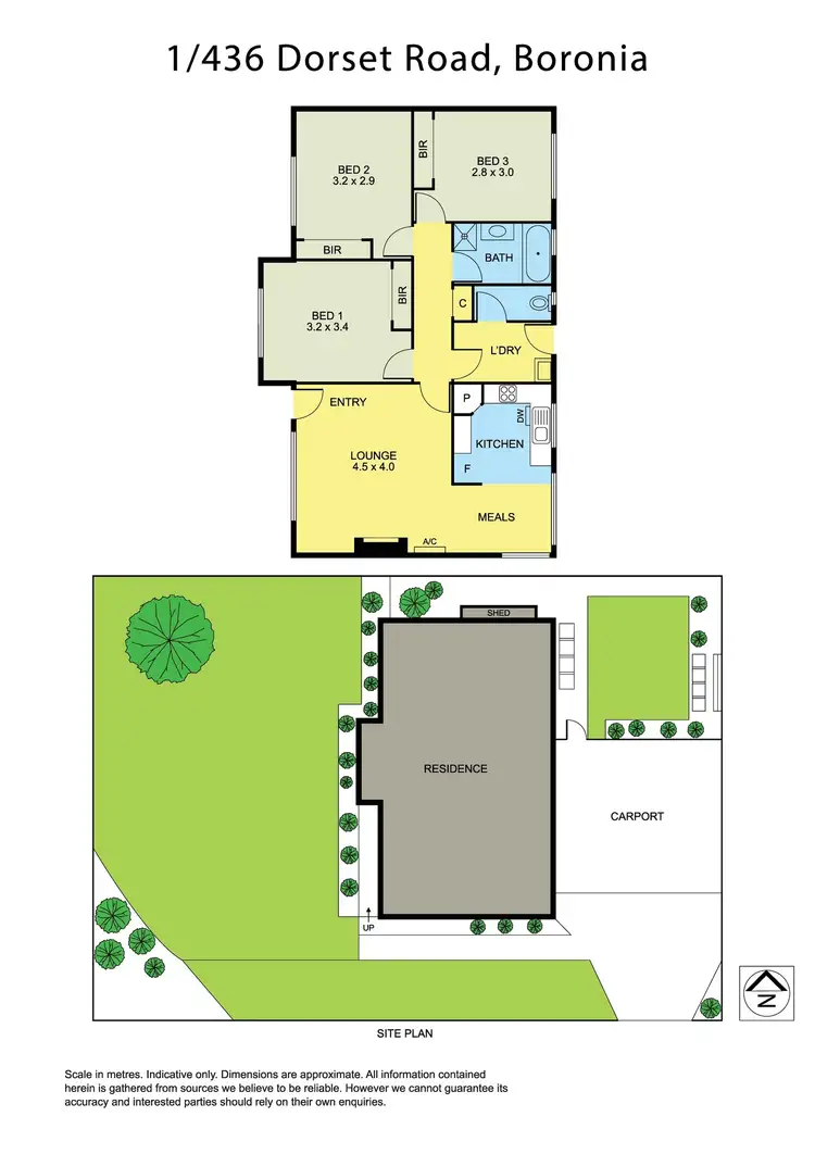 Floorplan of Homely unit listing, 1/436 Dorset Road, Boronia VIC 3155