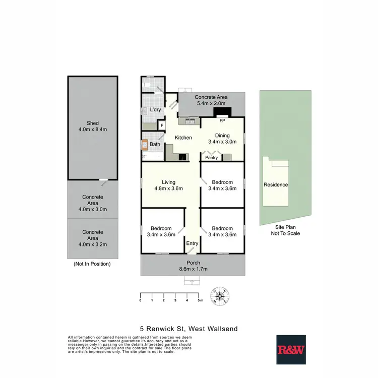Floorplan of Homely house listing, 5 Renwick Street, West Wallsend NSW 2286