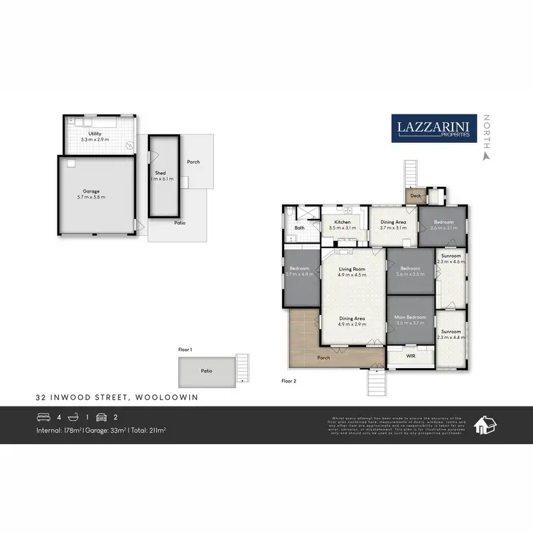 Floorplan of Homely house listing, 32 Inwood Street, Wooloowin QLD 4030