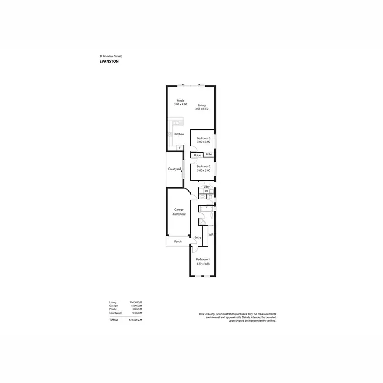 Floorplan of Homely house listing, 37 Braeview Circuit, Evanston SA 5116