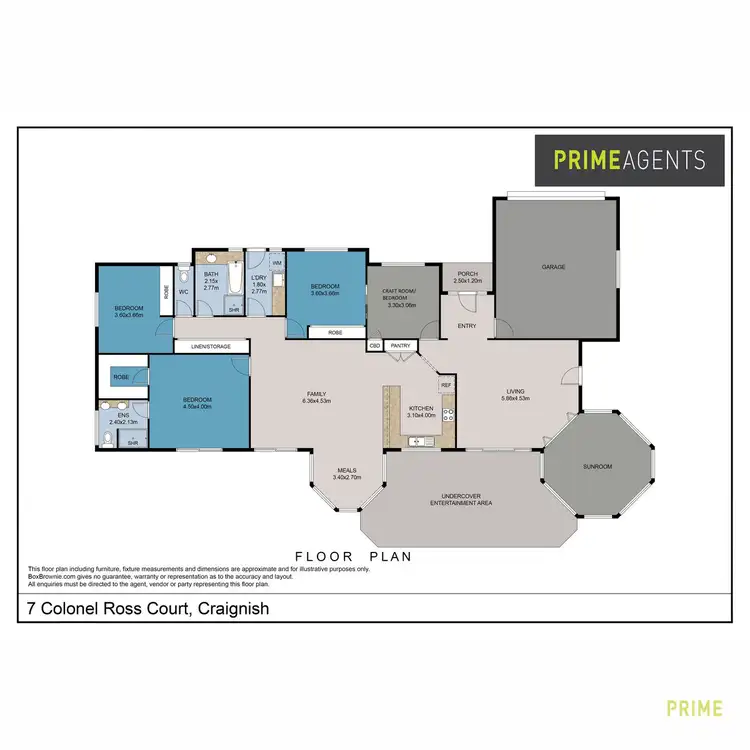 Floorplan of Homely house listing, 7 Colonel Ross Court, Craignish QLD 4655