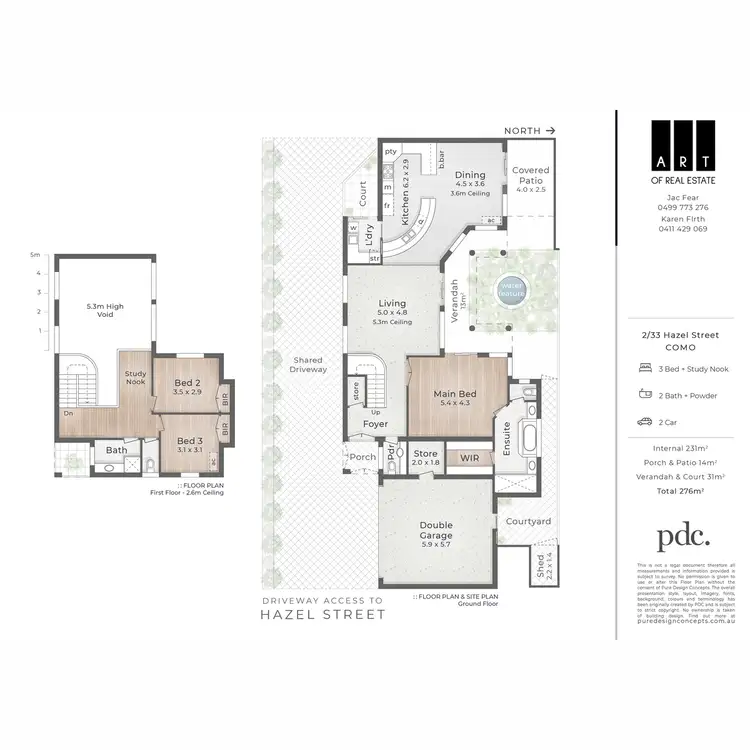 Floorplan of Homely townhouse listing, 2/33 Hazel Street, Como WA 6152