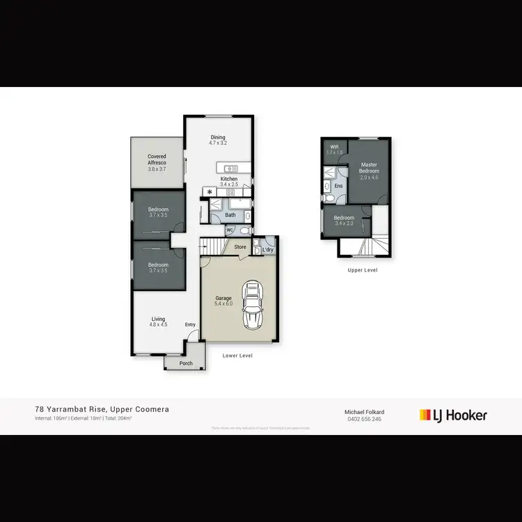 Floorplan of Homely house listing, 78 Yarrambat Rise, Upper Coomera QLD 4209