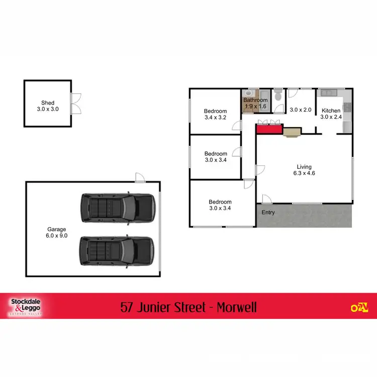 Floorplan of Homely house listing, 57 Junier Street, Morwell VIC 3840