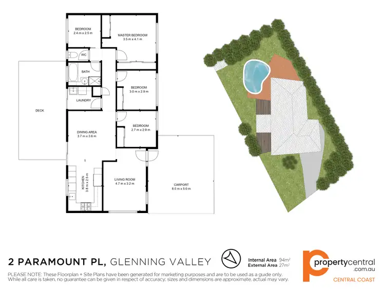 Floorplan of Homely house listing, 2 Paramount Place, Glenning Valley NSW 2261