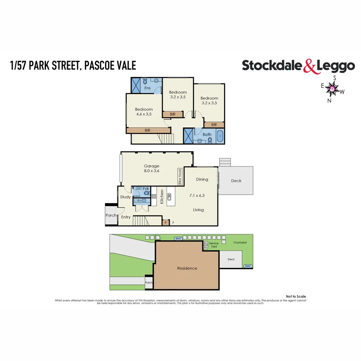 Floorplan of Homely townhouse listing, 57 Park Street, Pascoe Vale VIC 3044