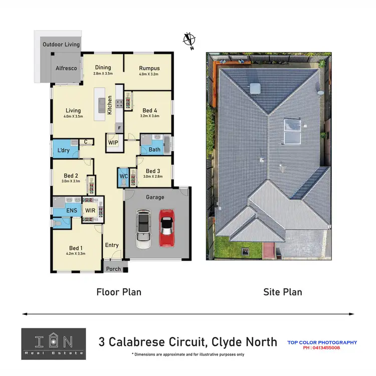 Floorplan of Homely house listing, 3 Calabrese Circuit, Clyde North VIC 3978