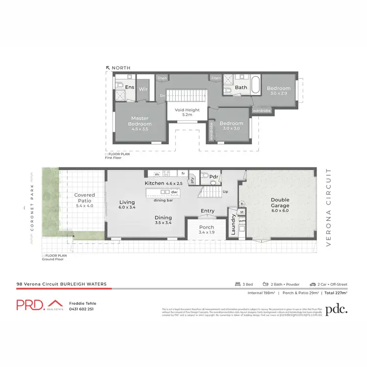 Floorplan of Homely semi-detached listing, 98 Verona Circuit, Burleigh Waters QLD 4220