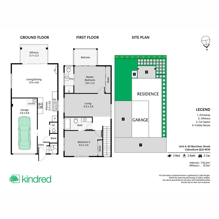 Floorplan of Homely townhouse listing, 4/42 Mortimer Street, Caboolture QLD 4510