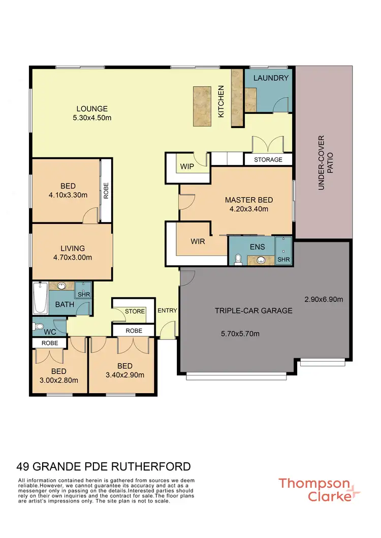 Floorplan of Homely house listing, 49 Grand Parade, Rutherford NSW 2320