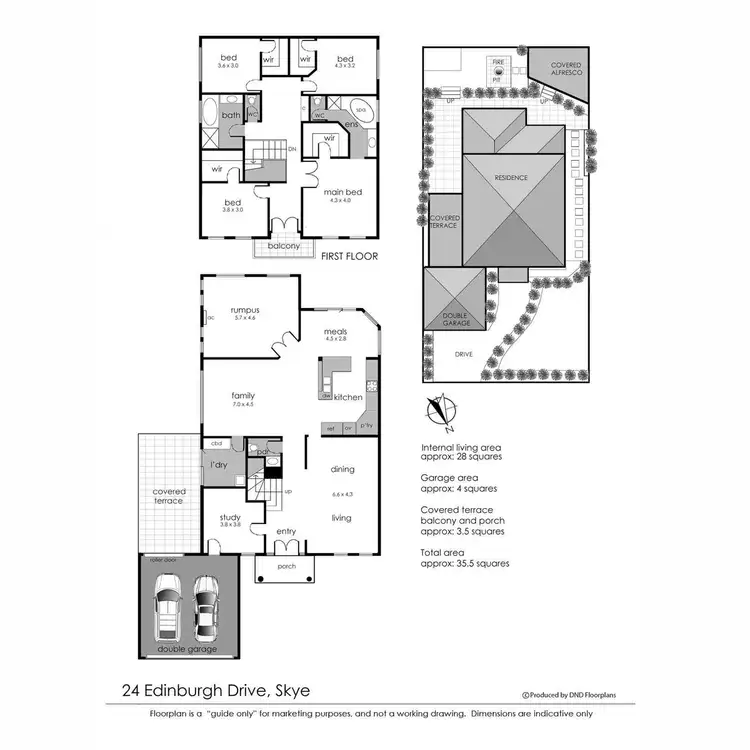 Floorplan of Homely house listing, 24 Edinburgh Drive, Skye VIC 3977