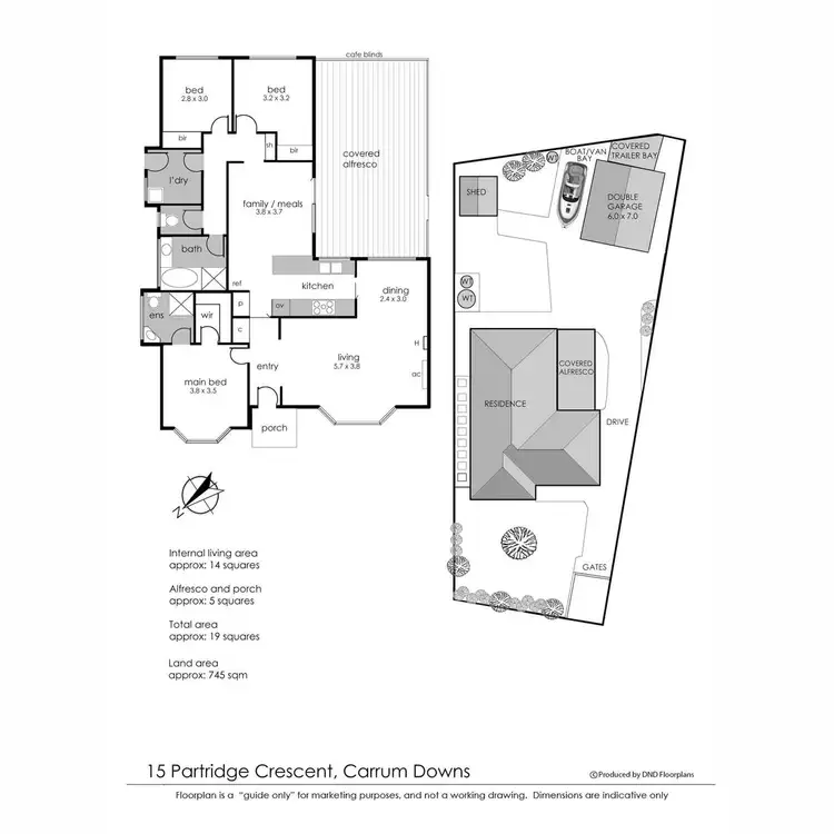 Floorplan of Homely house listing, 15 Partridge Crescent, Carrum Downs VIC 3201