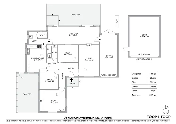 Floorplan of Homely house listing, 24 Hoskin Avenue, Kidman Park SA 5025