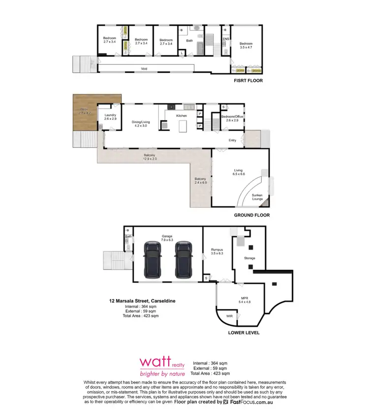 Floorplan of Homely house listing, 12 Marsala Street, Carseldine QLD 4034