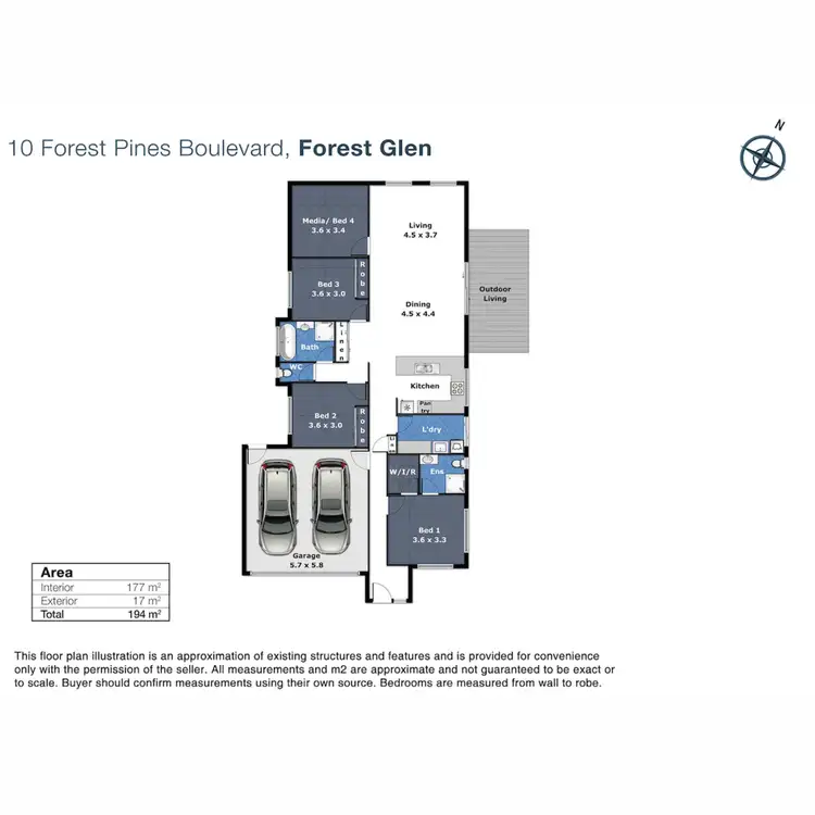 Floorplan of Homely house listing, 10 Forest Pines Boulevard, Forest Glen QLD 4556